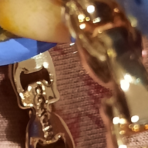 NEW AUTHENTIC GENUINE Coach signature series CHAIN ROSE 🌹 GOLD Bangle bracelet - Picture 3 of 7